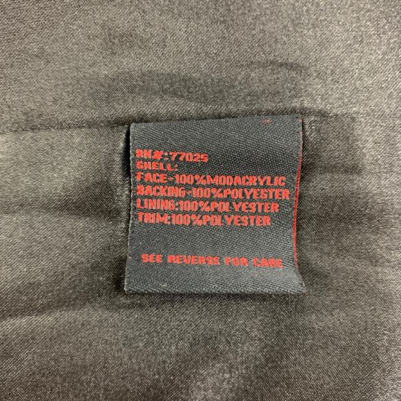 ADRIENNE LANDAU Size S Black Modacrylic Hooded Jacket - Picture 4 of 5